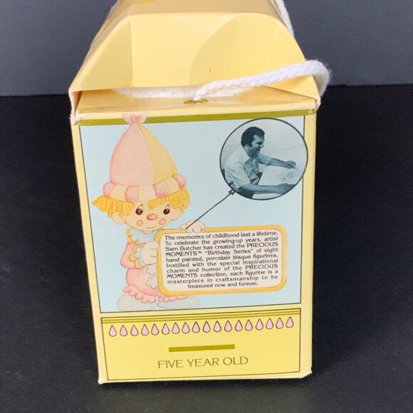 Vintage Enesco Precious Moments Birthday Train Age 5 Lion Figurine 1985 - Picture 7 of 8